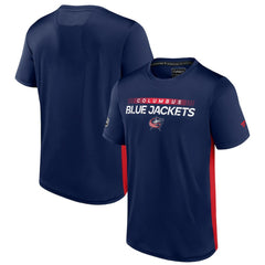 Columbus Blue Jackets Fanatics Authentic Pro Rink Tech T-Shirt - Navy/Red T-shirts