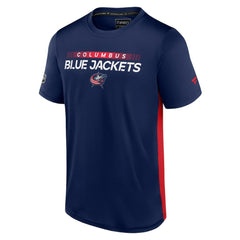 Columbus Blue Jackets Fanatics Authentic Pro Rink Tech T-Shirt - Navy/Red T-shirts