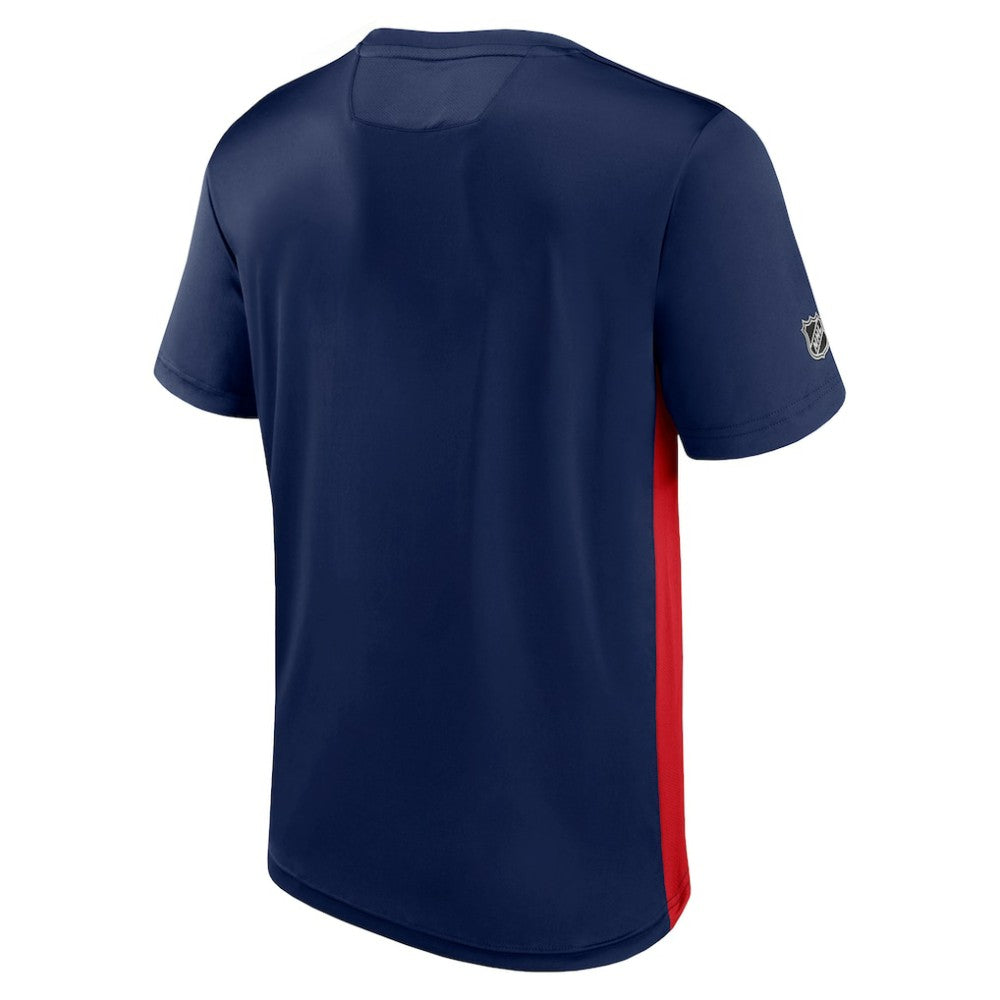 Columbus Blue Jackets Fanatics Authentic Pro Rink Tech T-Shirt - Navy/Red T-shirts