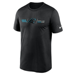 Carolina Panthers Horizontal Lockup Legend Performance T-Shirt - Black outlet