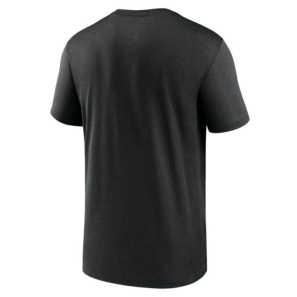 New Orleans Saints Horizontal Lockup Legend Performance T-Shirt - Black for sale