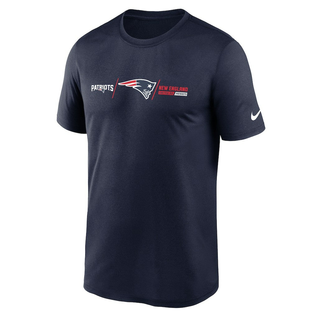 New England Patriots Horizontal Lockup Legend T-Shirt - Navy online