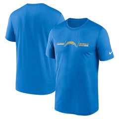 Los Angeles Chargers Horizontal Lockup Legend T-Shirt - Powder Blue outlet