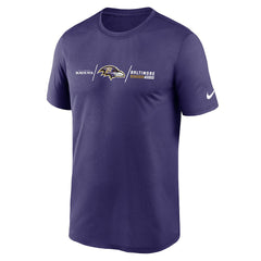 Baltimore Ravens Horizontal Lockup Legend T-Shirt - Purple cheap