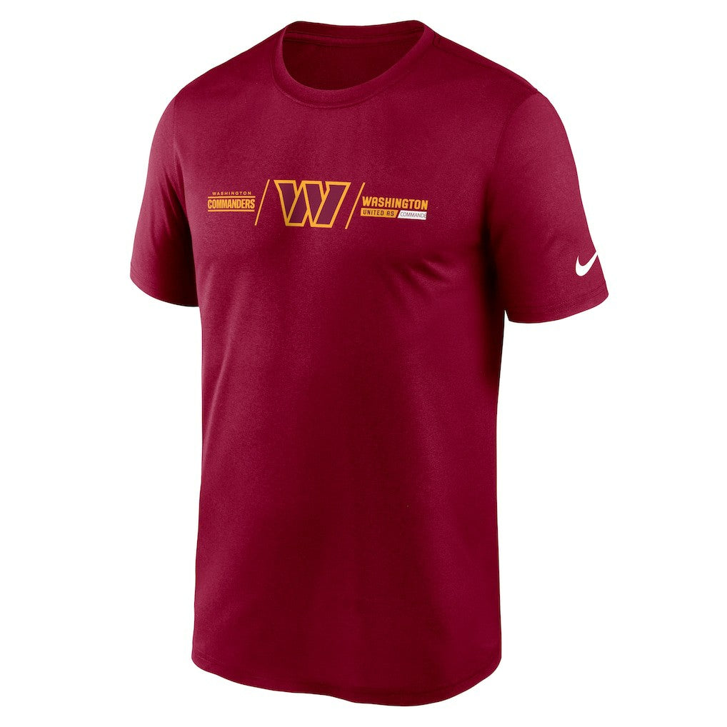 Washington Commanders Horizontal Lockup Legend T-Shirt - Burgundy cheap