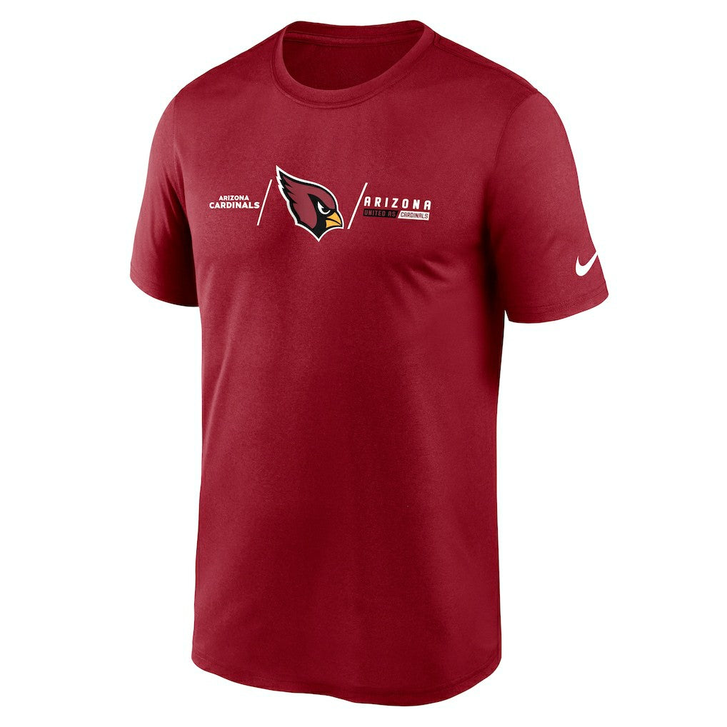 Arizona Cardinals Horizontal Lockup Legend Performance T-Shirt - Cardinal sale