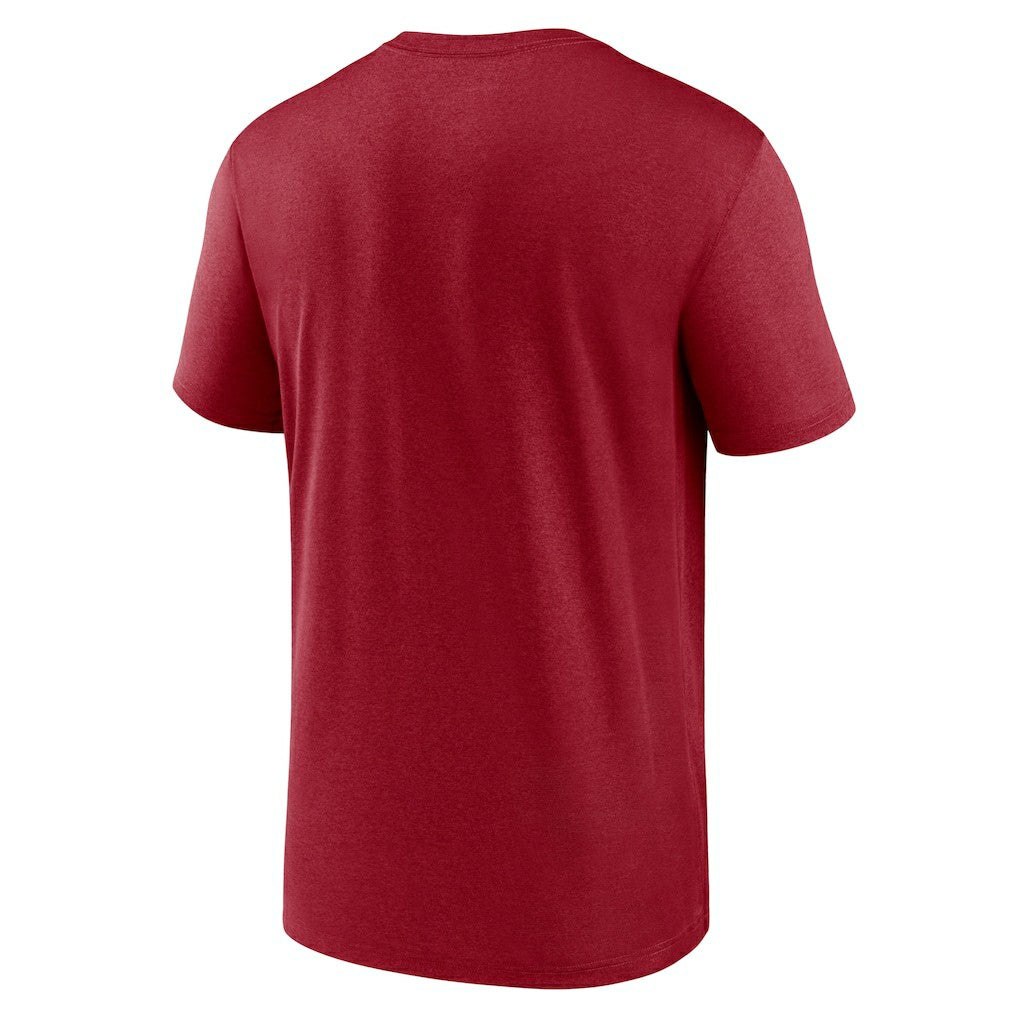 Arizona Cardinals Horizontal Lockup Legend Performance T-Shirt - Cardinal sale