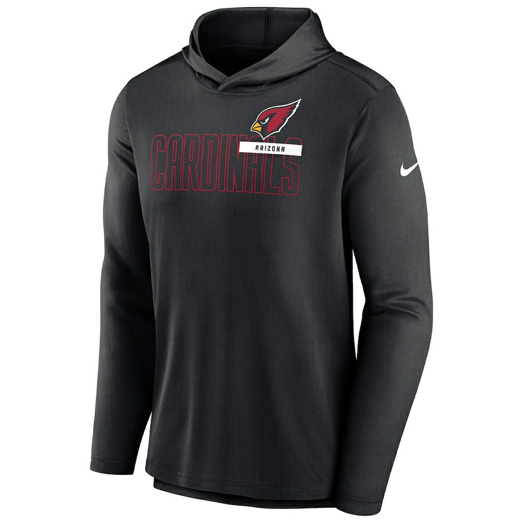 Arizona Cardinals Lightweight Performance Hooded Long Sleeve T-Shirt - Black cheap