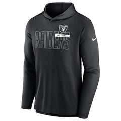 Las Vegas Raiders Lightweight Performance Hooded Long Sleeve T-Shirt - Black outlet