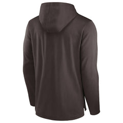 Cleveland Browns Lightweight Performance Hooded Long Sleeve T-Shirt - Brown outlet