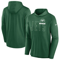 New York Jets Lightweight Performance Hooded Long Sleeve T-Shirt - Green cheap