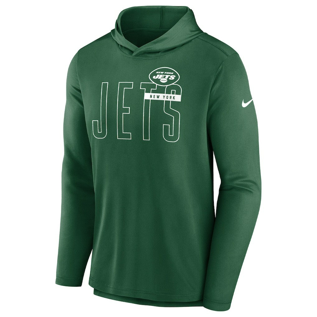 New York Jets Lightweight Performance Hooded Long Sleeve T-Shirt - Green cheap