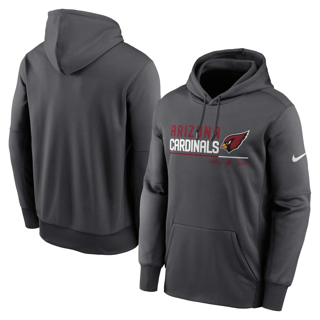 Arizona Cardinals Prime Logo Name Split Pullover Hoodie - Anthracite outlet