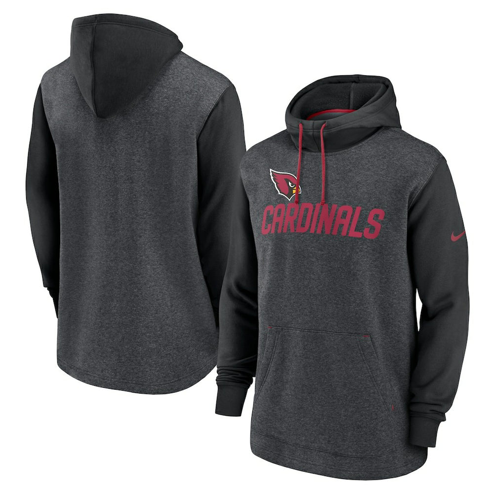 Arizona Cardinals Surrey Legacy Pullover Hoodie - Heathered Charcoal/Black online