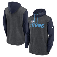 Tennessee Titans Surrey Legacy Pullover Hoodie - Heathered Charcoal/Navy outlet