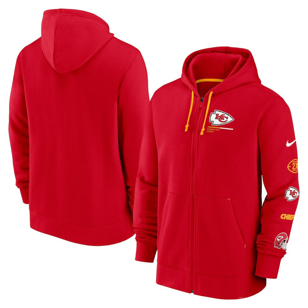 Kansas City Chiefs Surrey Full-Zip Hoodie - Red outlet