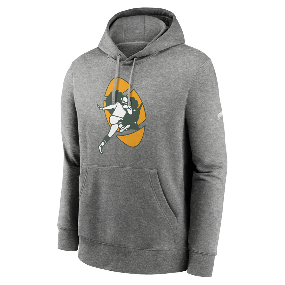 Green Bay Packers Rewind Club Fleece Pullover Hoodie - Heathered Gray online