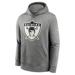 Oakland Raiders Rewind Club Fleece Pullover Hoodie - Heathered Gray online