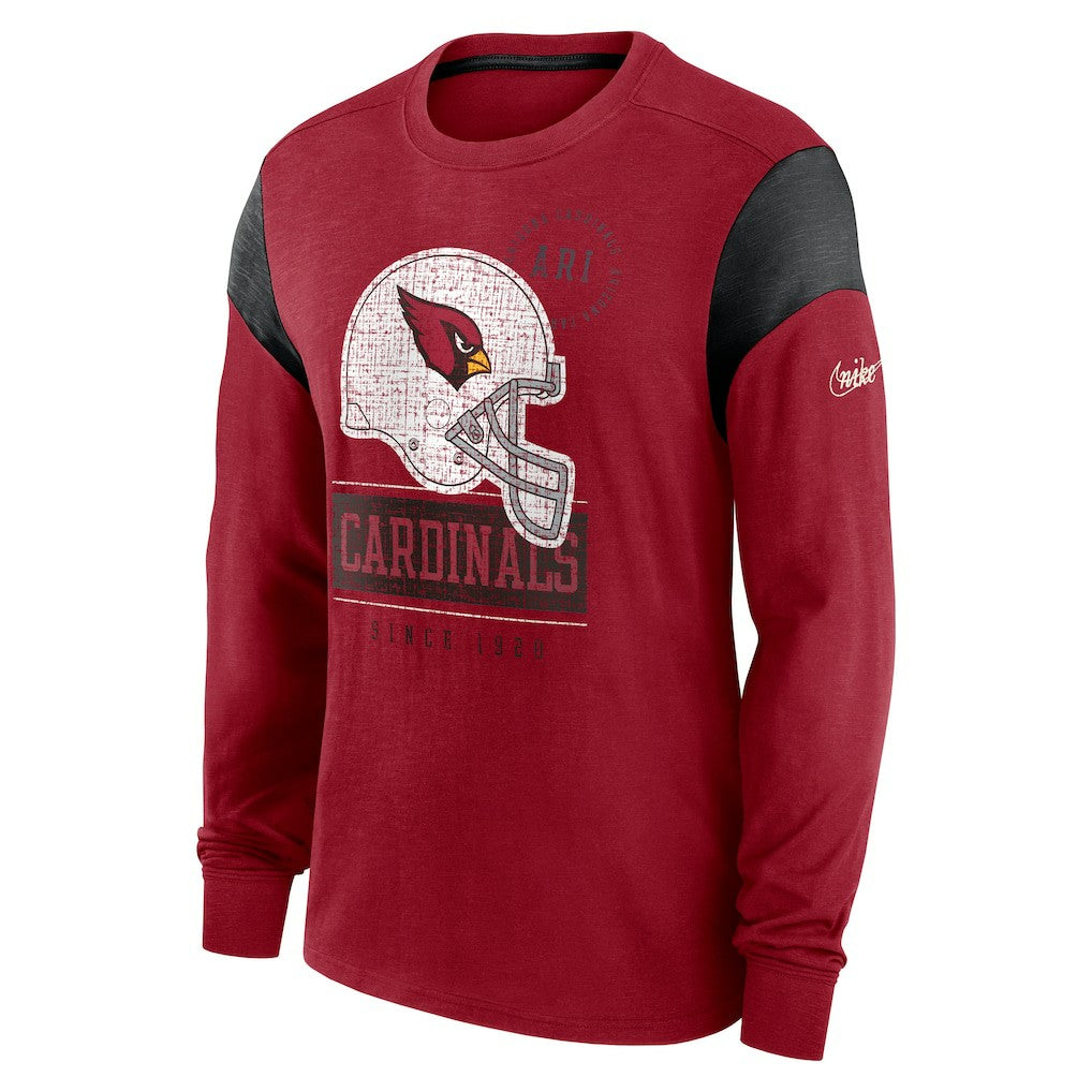 Arizona Cardinals Rewind Playback Helmet Long Sleeve T-Shirt - Cardinal cheap