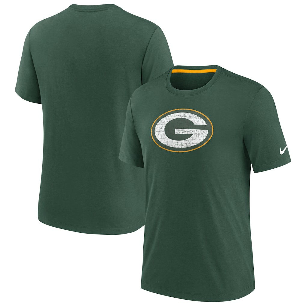 Green Bay Packers Rewind Playback Logo Tri-Blend T-Shirt - Green sale