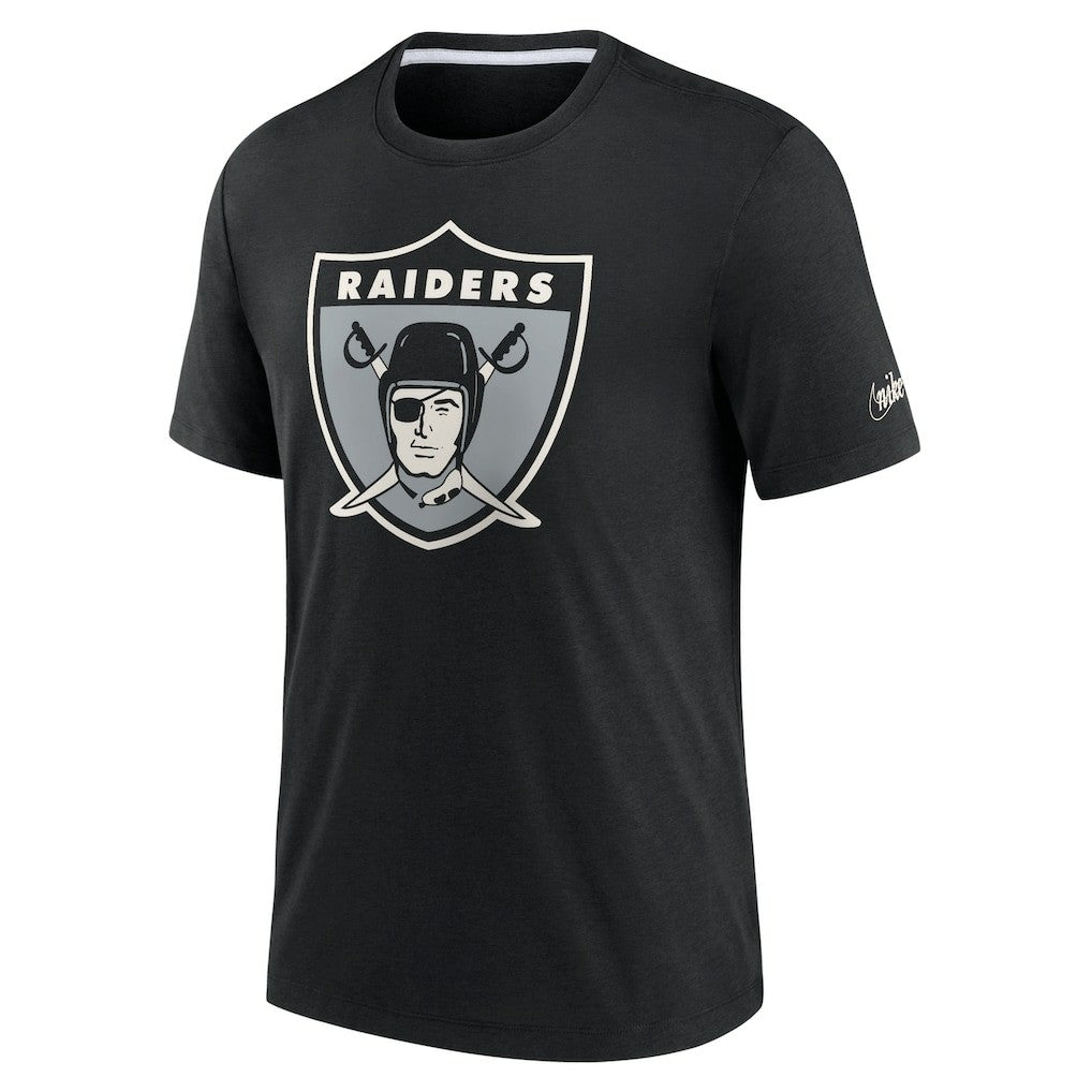Las Vegas Raiders Rewind Playback Logo Tri-Blend T-Shirt - Black cheap