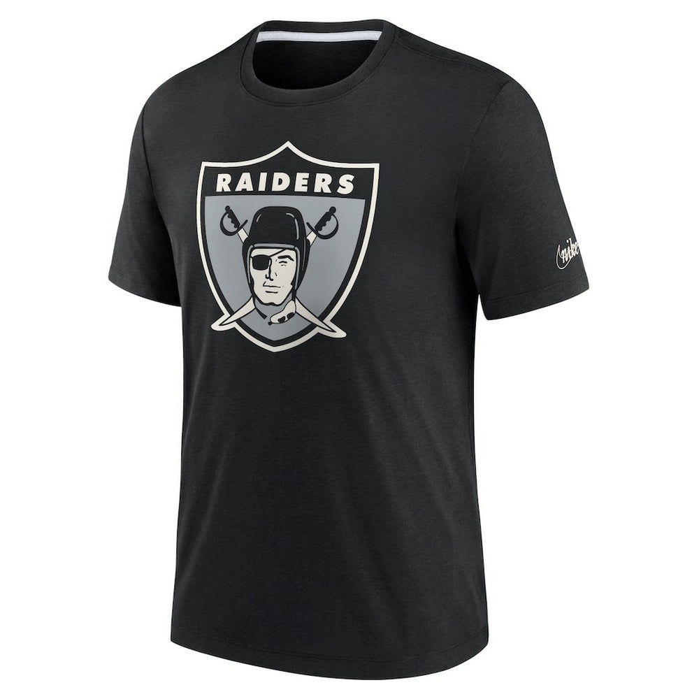 Las Vegas Raiders Rewind Playback Logo Tri-Blend T-Shirt - Black cheap