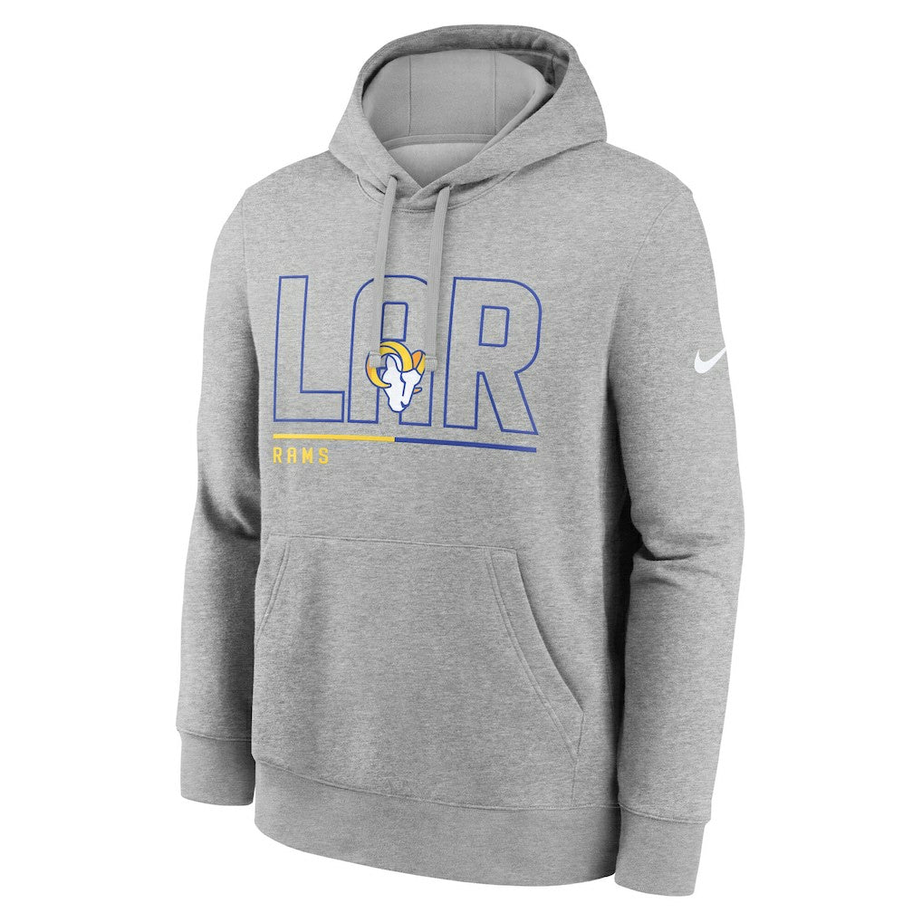 Los Angeles Rams City Code Club Fleece Pullover Hoodie - Heathered Gray cheap