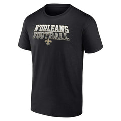 New Orleans Saints Big & Tall N'Orleans Football Statement T-Shirt - Black online