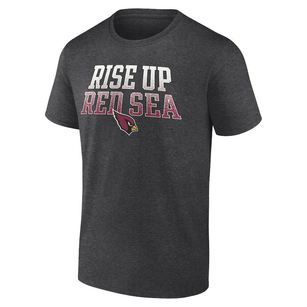 Arizona Cardinals Big & Tall Rise Up Red Sea Statement T-Shirt - Heathered Charcoal cheap
