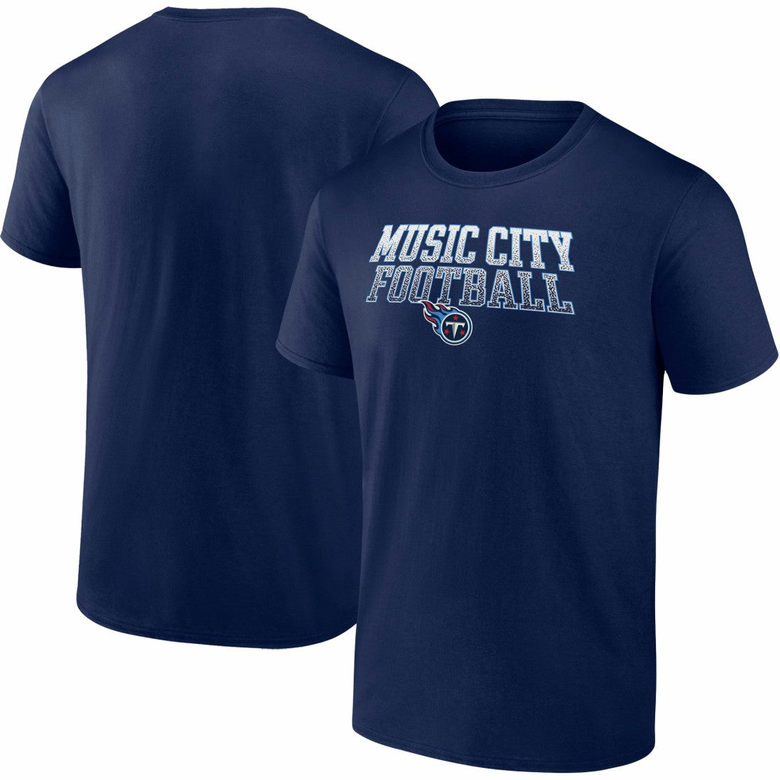 Tennessee Titans Big & Tall Music City Football Statement T-Shirt - Navy on sale