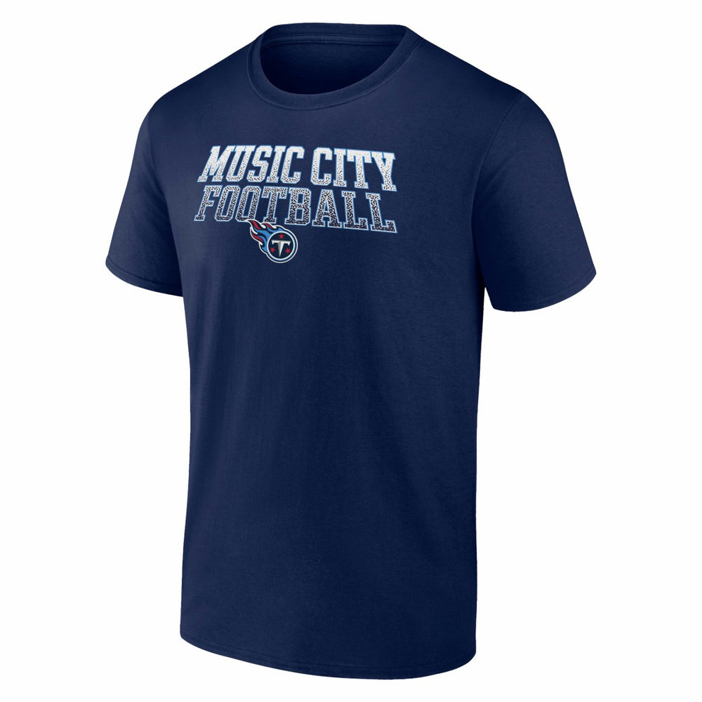 Tennessee Titans Big & Tall Music City Football Statement T-Shirt - Navy on sale