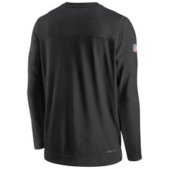 New Orleans Saints Sideline Lockup Performance Pullover Sweatshirt - Black for sale