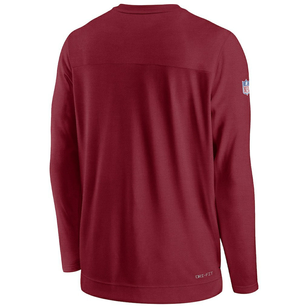 Arizona Cardinals Sideline Lockup Performance Pullover Sweatshirt - Cardinal outlet