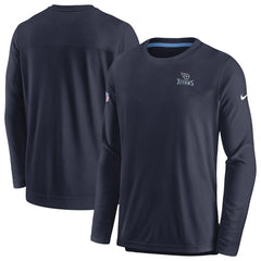 Tennessee Titans Sideline Lockup Performance Pullover Sweatshirt - Navy sale
