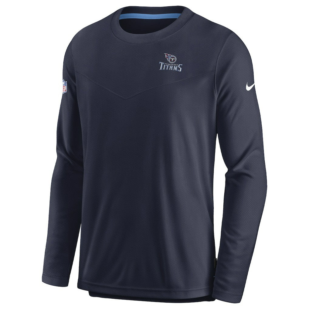 Tennessee Titans Sideline Lockup Performance Pullover Sweatshirt - Navy sale