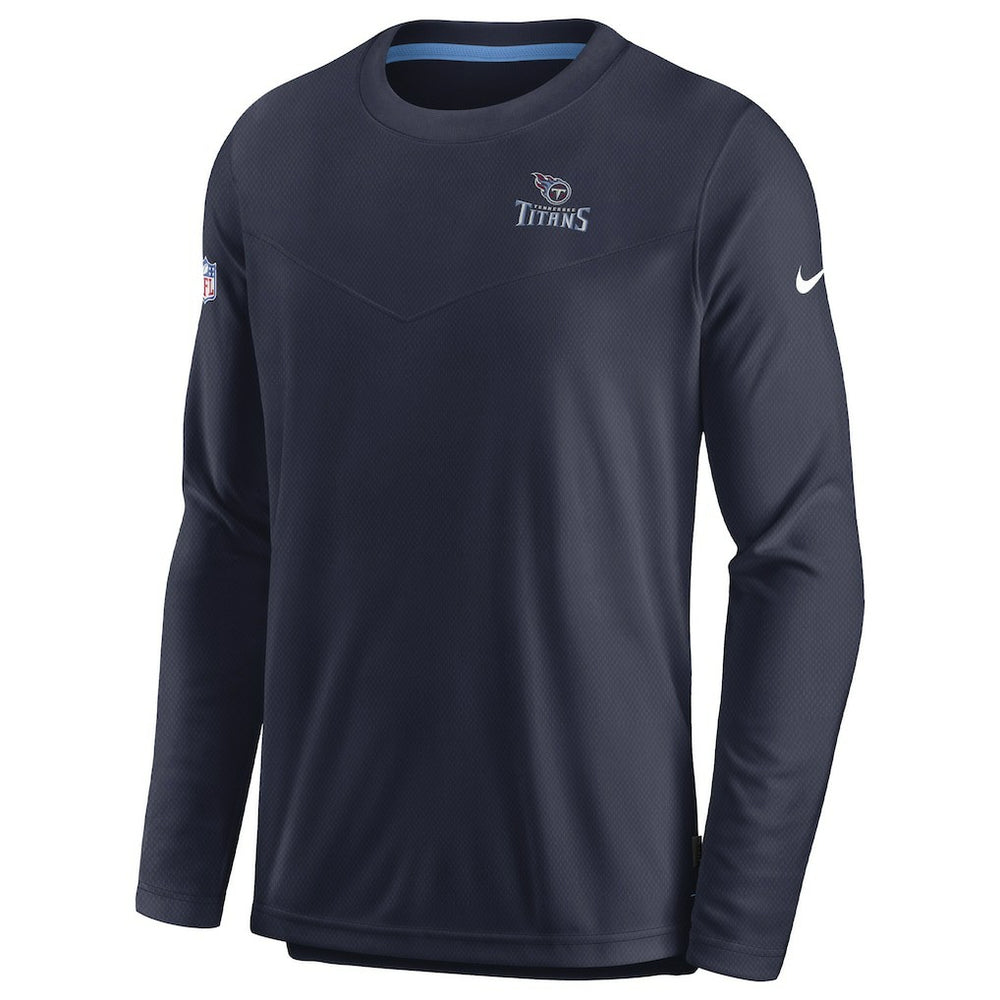 Tennessee Titans Sideline Lockup Performance Pullover Sweatshirt - Navy sale