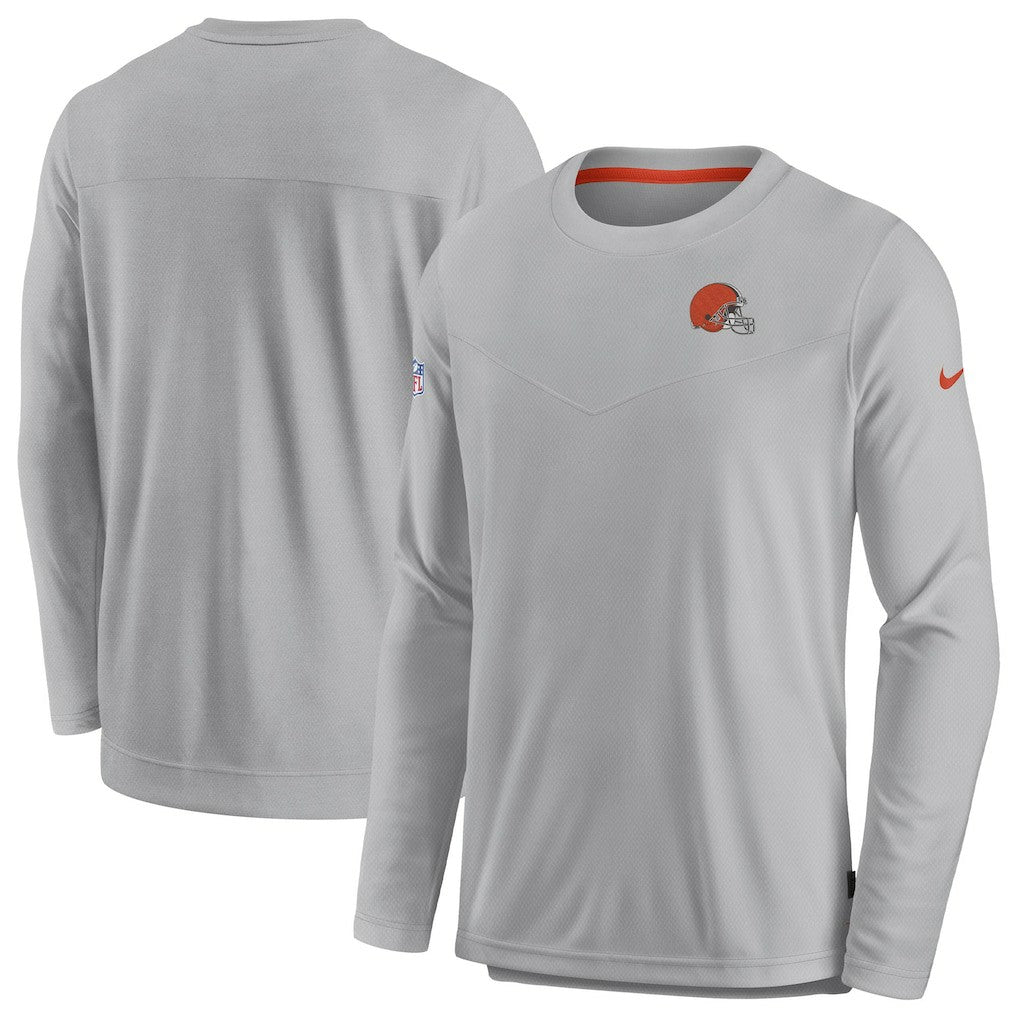 Cleveland Browns Sideline Lockup Performance Pullover Sweatshirt - Gray online