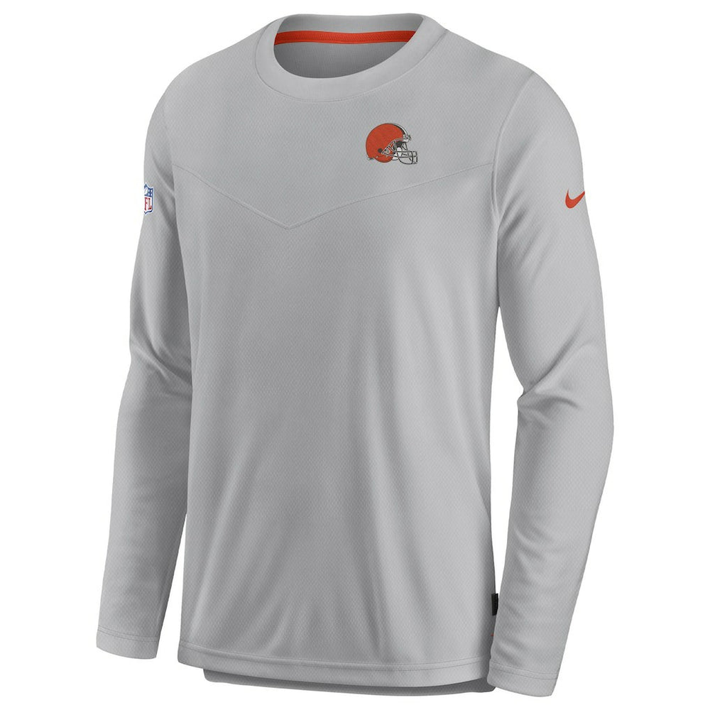 Cleveland Browns Sideline Lockup Performance Pullover Sweatshirt - Gray online