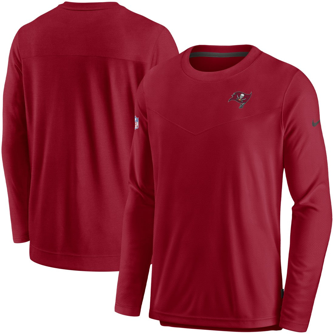 Tampa Bay Buccaneers Sideline Lockup Performance Pullover Sweatshirt - Red sale