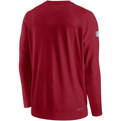 Tampa Bay Buccaneers Sideline Lockup Performance Pullover Sweatshirt - Red sale