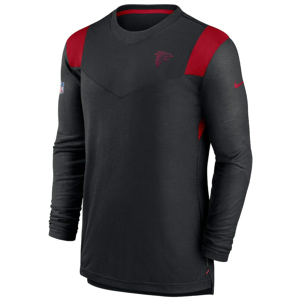 Atlanta Falcons Sideline Tonal Logo Performance Player Long Sleeve T-Shirt - Black outlet
