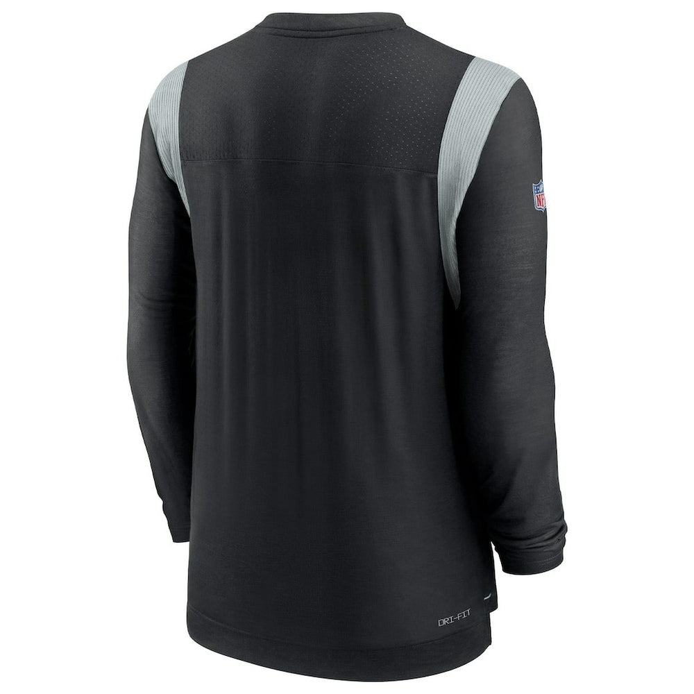 Las Vegas Raiders Sideline Tonal Logo Performance Player Long Sleeve T-Shirt - Black discount
