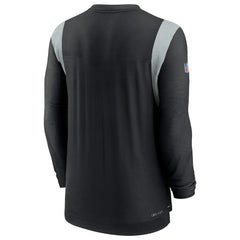 Las Vegas Raiders Sideline Tonal Logo Performance Player Long Sleeve T-Shirt - Black discount