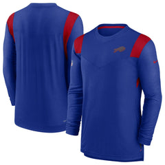 Buffalo Bills Sideline Tonal Logo Performance Player Long Sleeve T-Shirt - Royal for sale