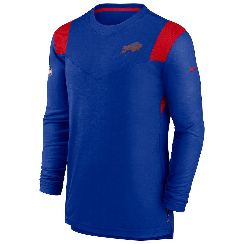 Buffalo Bills Sideline Tonal Logo Performance Player Long Sleeve T-Shirt - Royal for sale