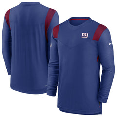 New York Giants Sideline Tonal Logo Performance Player Long Sleeve T-Shirt - Royal outlet