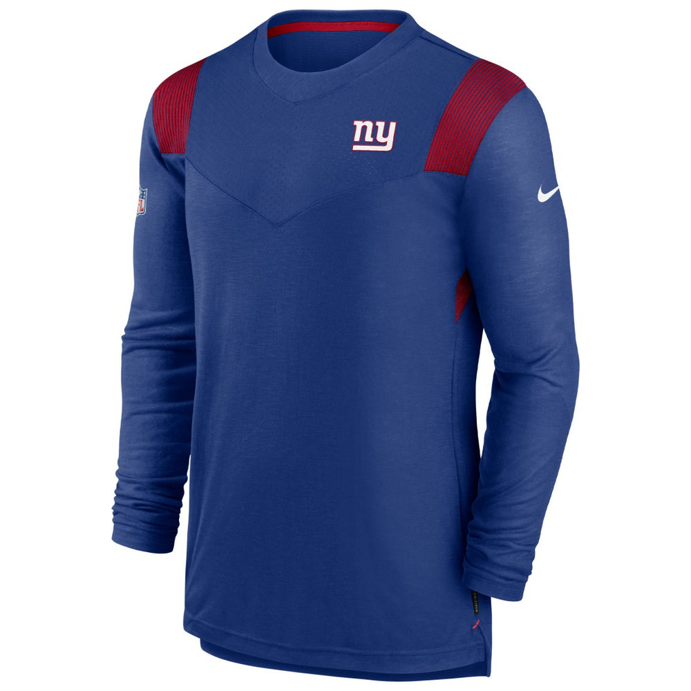 New York Giants Sideline Tonal Logo Performance Player Long Sleeve T-Shirt - Royal outlet