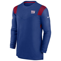 New York Giants Sideline Tonal Logo Performance Player Long Sleeve T-Shirt - Royal outlet