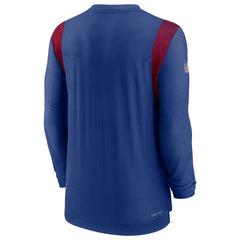 New York Giants Sideline Tonal Logo Performance Player Long Sleeve T-Shirt - Royal outlet