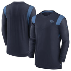 Tennessee Titans Sideline Tonal Logo Performance Player Long Sleeve T-Shirt - Navy cheap